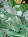 Top Grain Sheepskin/Goatskin Scraps by the Pound - Dark Green