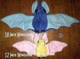 12 Inch Bat Plushie - Custom Colors