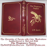 Leatherbound Chronicles of Narnia: 7 Book Set in Chronological or Publishing Order