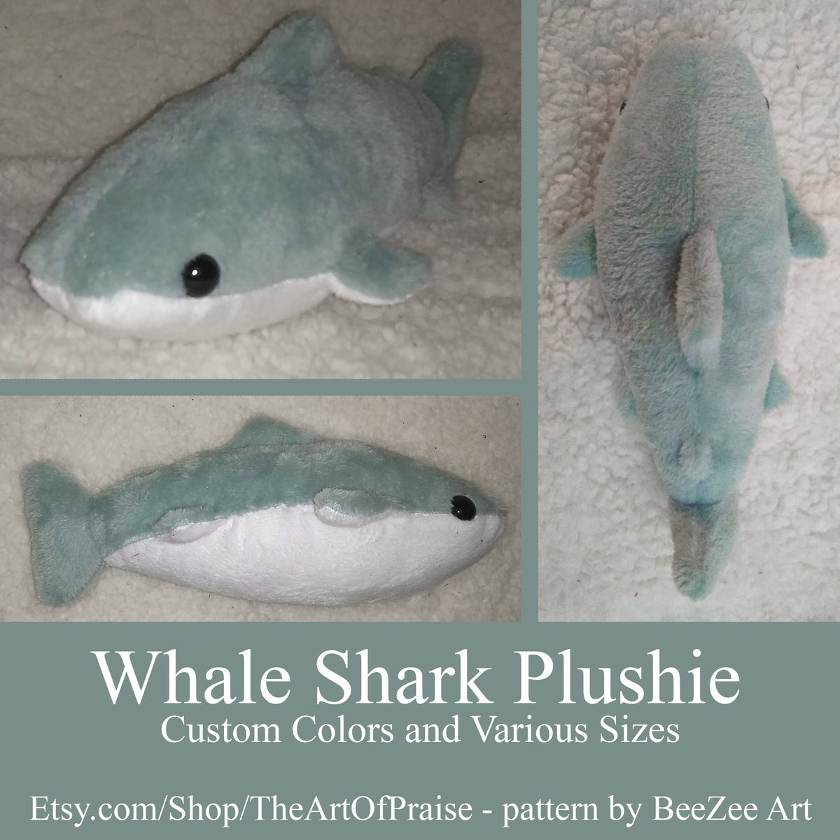 shark plush pattern