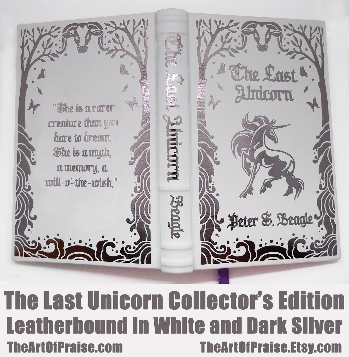 The Last Unicorn Collector's Edition - Leatherbound in White