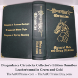 Dragonlance Chronicles Omnibus Leatherbound in Green and Gold