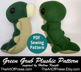 Green Grub from Hollow Knight Sewing Pattern PDF