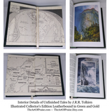 Leatherbound Illustrated Tales of Middle-Earth: Children of Hurin, Beren and Luthien, The Fall of Gondolin, and Unfinished Tales
