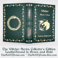 The Witcher Series Collector's Edition Leatherbound in Green and Gold
