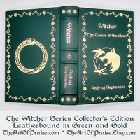 The Witcher Series Collector's Edition Leatherbound in Green and Gold