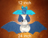 12 Inch Bat Plushie - Custom Colors
