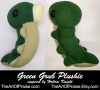 Green Grub Plushie from Hollow Knight