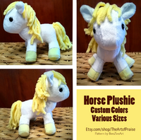 Horse Plushie - Custom Colors