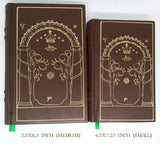Leatherbound Tolkien Books Brown and Gold 4.5x7.25 Inch (Small)