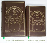 Leatherbound Tolkien Books Brown and Gold 5.5x8.5 Inch (Medium)