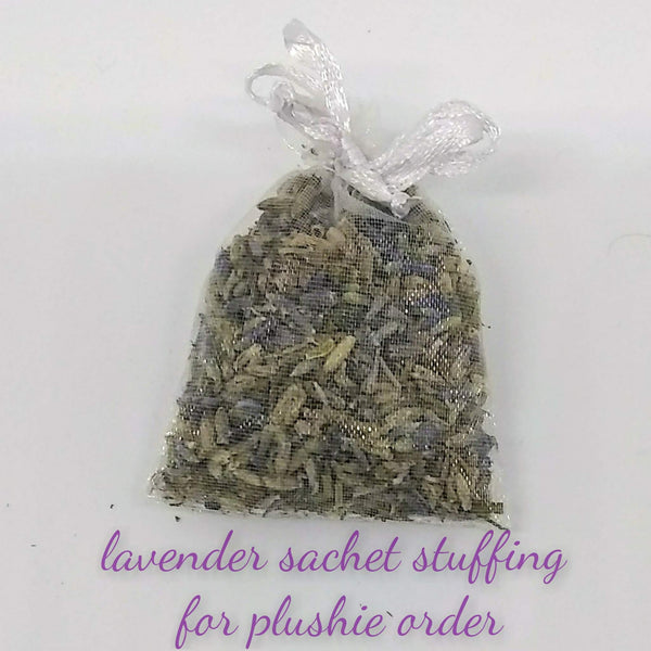Add a Lavender Sachet to a Plushie Order's Stuffing