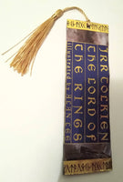 Lord of the Rings 6 inch Bookmark - Reclaimed Dust Jacket and Genuine Leather