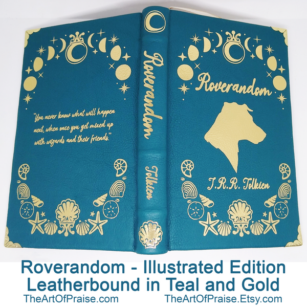 Roverandom Illustrated Edition - Leatherbound in Teal and Gold