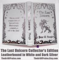 The Last Unicorn Collector's Edition - Leatherbound in White and Dark Silver