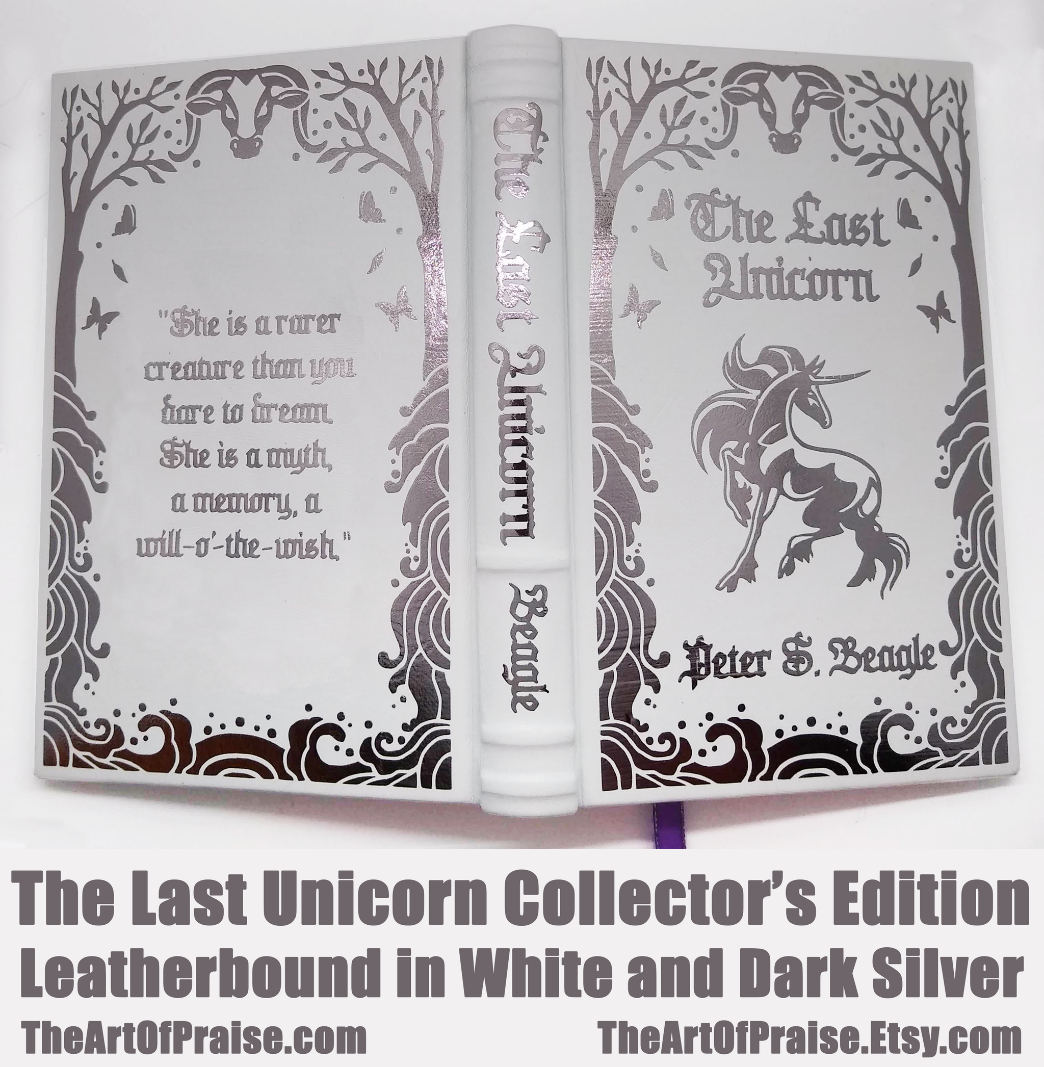 The Last Unicorn Collector's Edition - Leatherbound in White